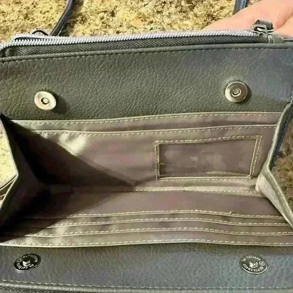 Nicole By Nicloe Miller Gray Mini Crossbody Detachable Strap Jars Not Included - Picture 13 of 14